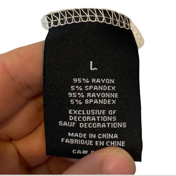 NWT COLORTREE FASHION VOGUE CAP RUFFLE SLEEVE RHINESTONE DETAIL TOP WHITE L - Picture 5 of 7